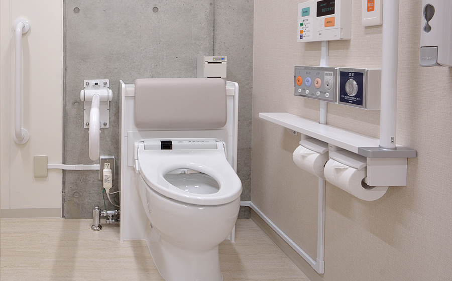 TOTO社製フロースカイ：トイレ型尿流測定装置